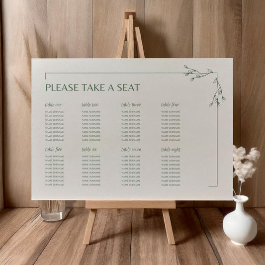 Seating Plan | Putting Down Roots