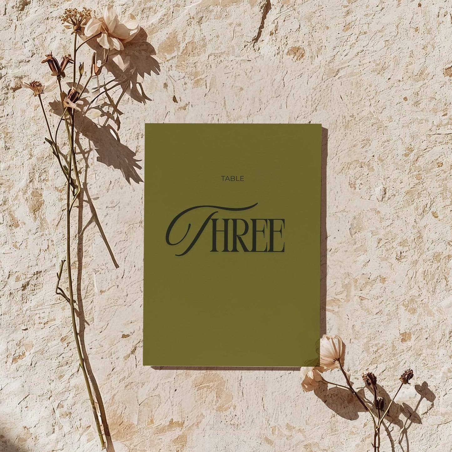 Table Number | The Perfect Match