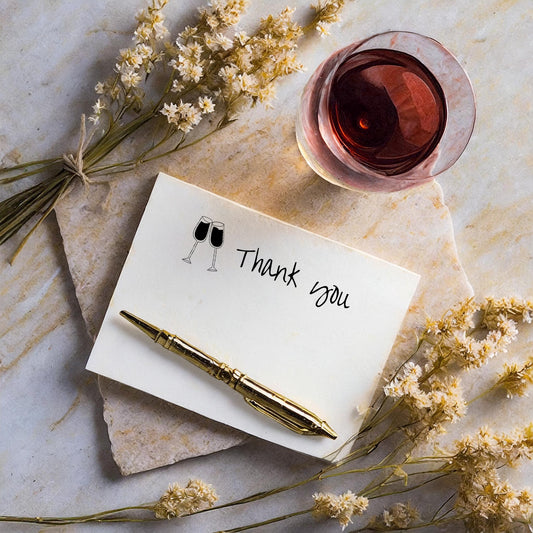 Thank You Card | Wine Country Kisses