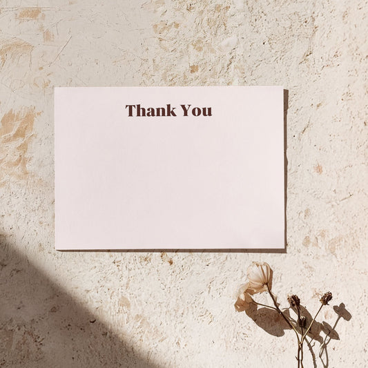 Thank you Card | Head Over Heels