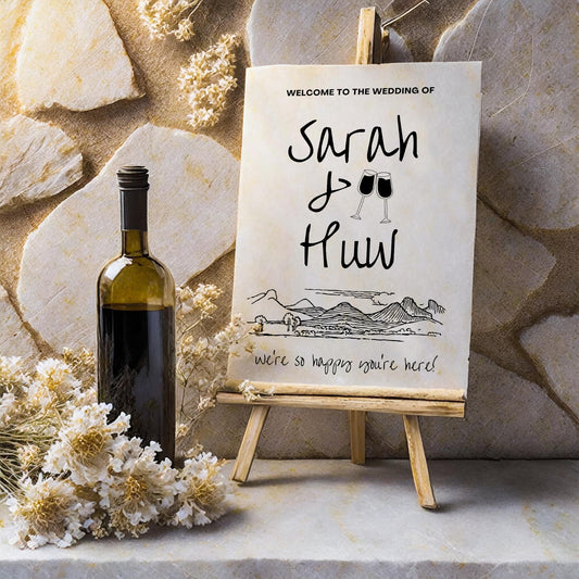Welcome Sign | Wine Country Kisses